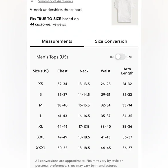 J.Crew V-neck undershirts three-pack - Picture 3 of 5